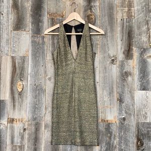 Topshop Gold Party Dress
